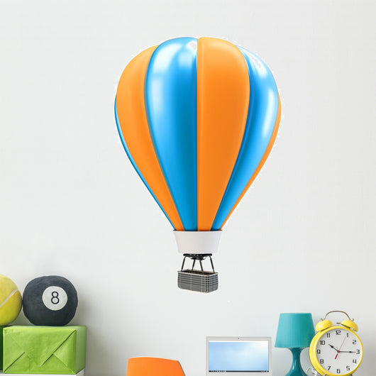 Blue and Orange Balloon Wall Decal