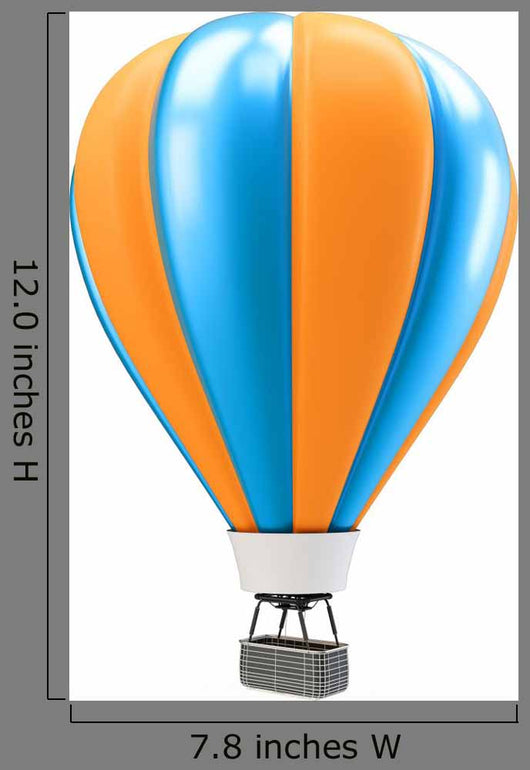 Blue and Orange Balloon Wall Decal