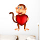 Monkey with Red Heart