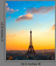 Eiffel tower at sunrise, Paris. Wall Mural