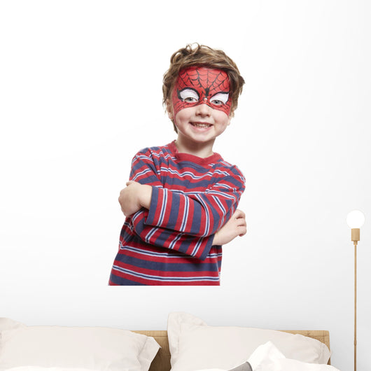 Young Boy with Face Wall Mural