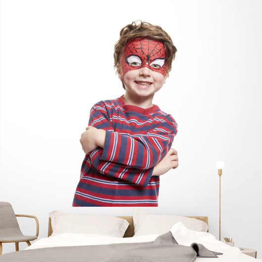 Young Boy with Face Wall Mural