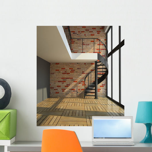 Empty Room with Staircase