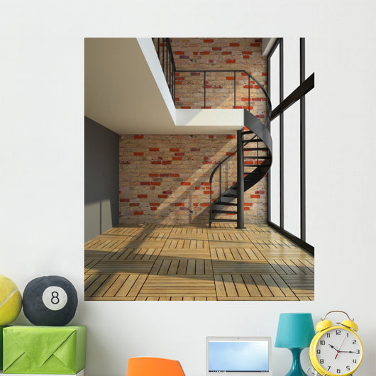 Empty Room with Staircase