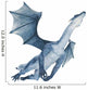 Blue Dragon Flying Out Wall Decal