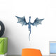 Blue Dragon up View Wall Decal