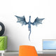 Blue Dragon up View Wall Decal
