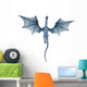 Blue Dragon up View Wall Decal