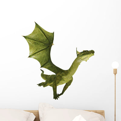 Green Dragon out shown on a wall