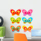 Colorful butterfly vector Wall Decal