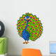 Peacock Cartoon Wall Decal