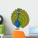Peacock Cartoon Wall Decal