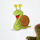 Smiling snail cartoon Wall Decal