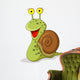 Smiling snail cartoon Wall Decal