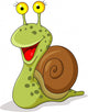 Smiling snail cartoon Wall Decal