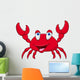 Funny crab cartoon Wall Decal