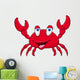 Funny crab cartoon Wall Decal