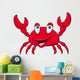 Funny crab cartoon Wall Decal