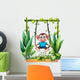 Monkey with Blue Shirt Wall Mural