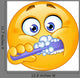 Emoticon Brushing Teeth