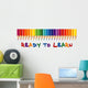 Ready to Learn Colored Wall Mural