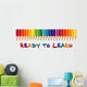 Ready to Learn Colored Wall Mural
