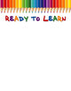 Ready to Learn Colored Wall Mural