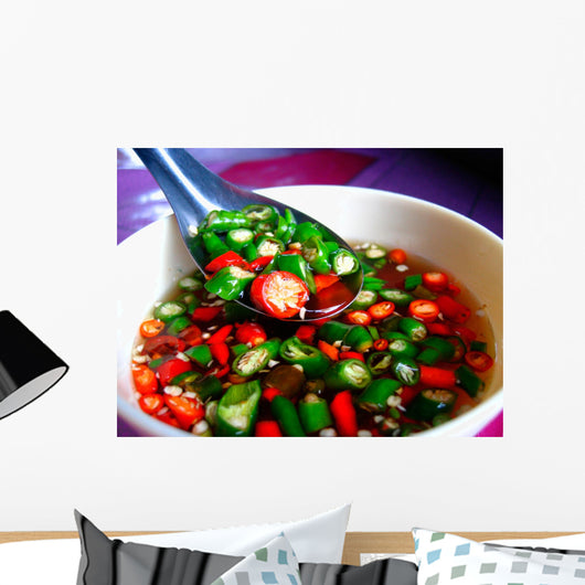Authentic Thai food in Bangkok, Thailand Wall Mural