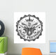 Stamp rock festival. Vector illustration. Wall Decal