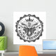 Stamp rock festival. Vector illustration. Wall Decal