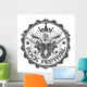Stamp rock festival. Vector illustration. Wall Decal