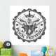Stamp rock festival. Vector illustration. Wall Decal