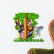 Various Funny Safari Animal Wall Decal
