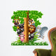 Various Funny Safari Animal Wall Decal