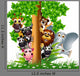 Various Funny Safari Animal Wall Decal