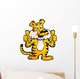 Happy and Proud Siberian Tiger  Giving Two Thumb up Wall Decal