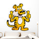 Happy and Proud Siberian Tiger  Giving Two Thumb up Wall Decal