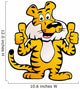 Happy and Proud Siberian Tiger  Giving Two Thumb up Wall Decal