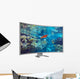 curved monitor on a white background Wall Decal