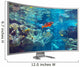 curved monitor on a white background Wall Decal