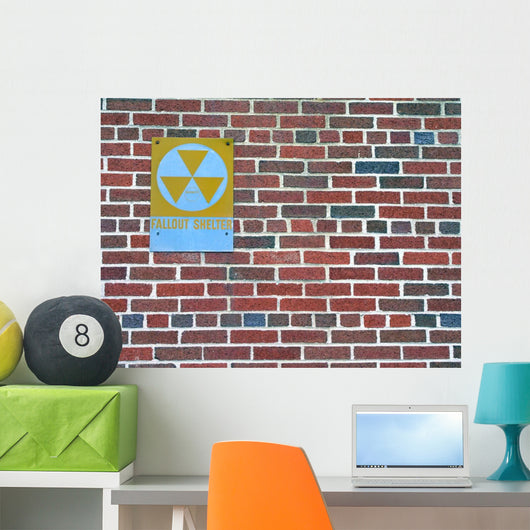 Fallout Shelter Sign Wall Mural