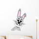 easter bunny look from side Wall Decal