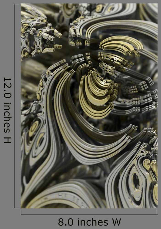 Fractal Vintage Steampunk Gear Wall Mural