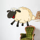 Cute sheep cartoon Wall Decal