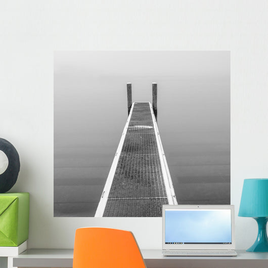 Boat Pier Black and