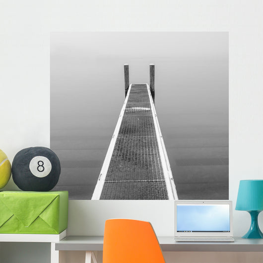 Boat Pier Black and