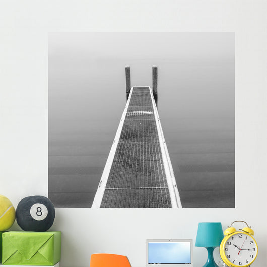 Boat Pier Black and