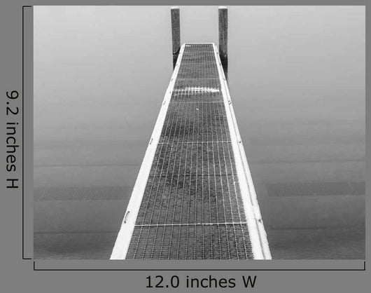 Boat Pier Black and