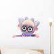 Scientist Looks over Blank Wall Decal