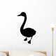Vector silhouette goose Wall Decal
